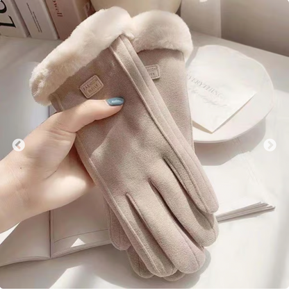 Solid Color Windproof and Warm Touch Screen Gloves