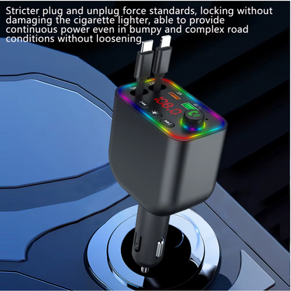 7-Colors Backlit Car MP3 Music Player/Car Fast Charger