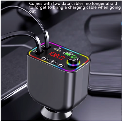 7-Colors Backlit Car MP3 Music Player/Car Fast Charger