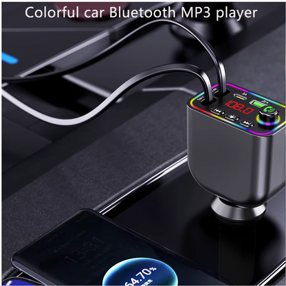 7-Colors Backlit Car MP3 Music Player/Car Fast Charger
