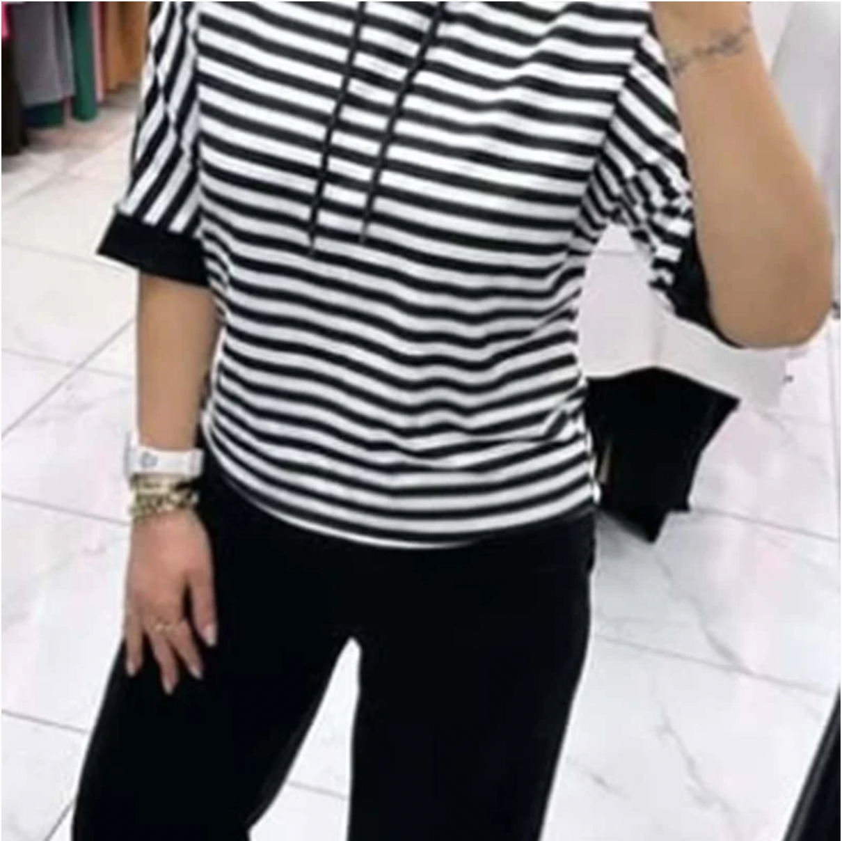 💥HOT SALE 2025💥Women's Striped Top & Solid Pants Set