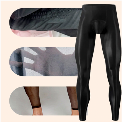 🎁Hot sale🔥Men's Sexy Ultra-thin Sports Bottom Stockings Pants