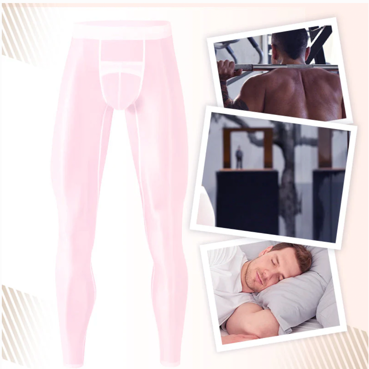 🎁Hot sale🔥Men's Sexy Ultra-thin Sports Bottom Stockings Pants