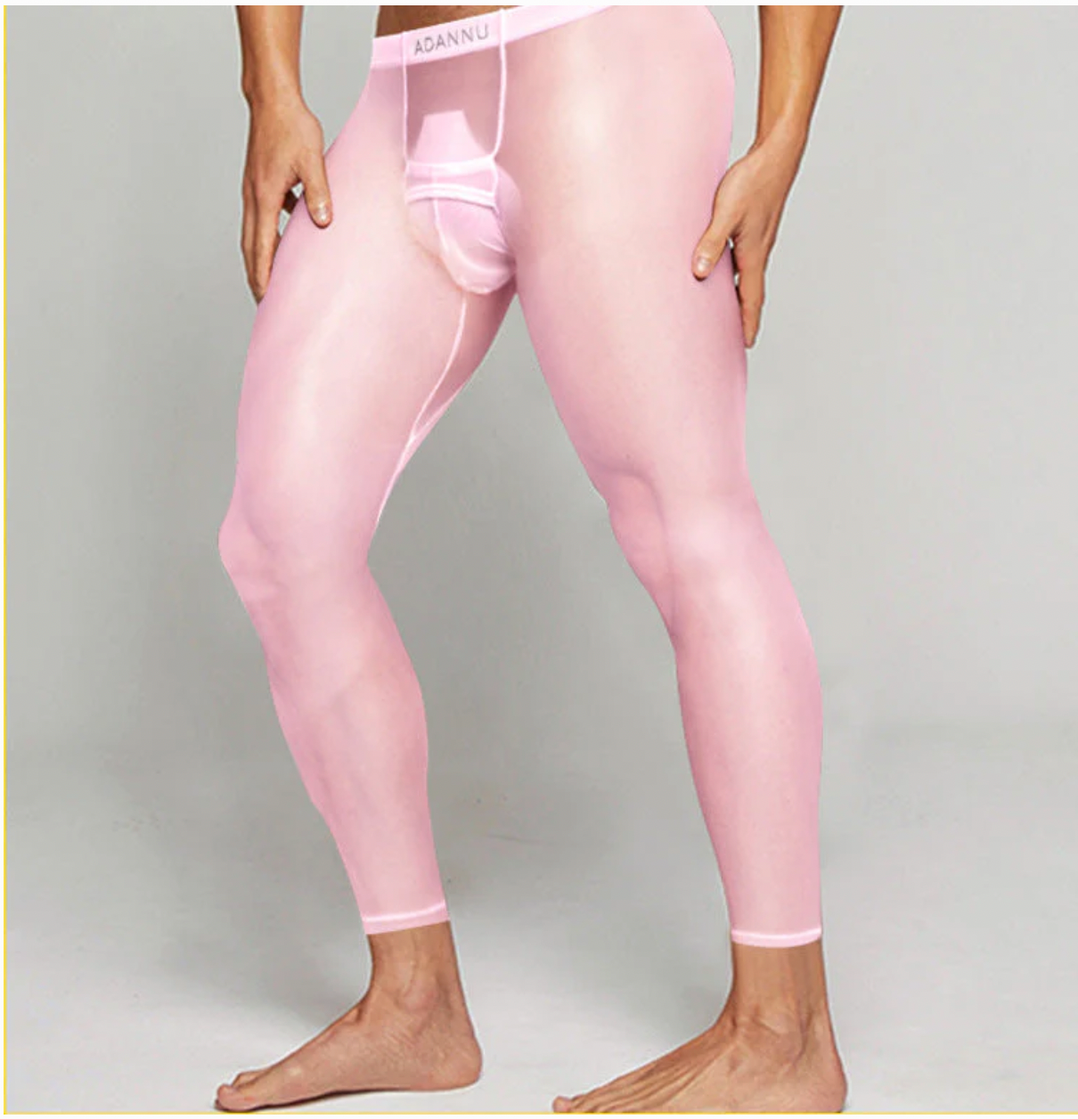 🎁Hot sale🔥Men's Sexy Ultra-thin Sports Bottom Stockings Pants