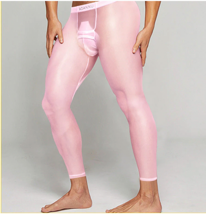 🎁Hot sale🔥Men's Sexy Ultra-thin Sports Bottom Stockings Pants