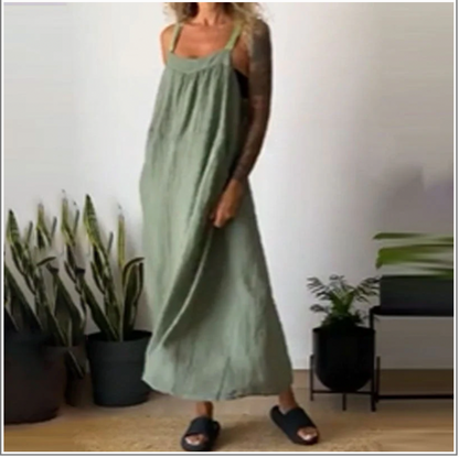 Women’s Casual Trendy Loose Fit Pinafore Dress