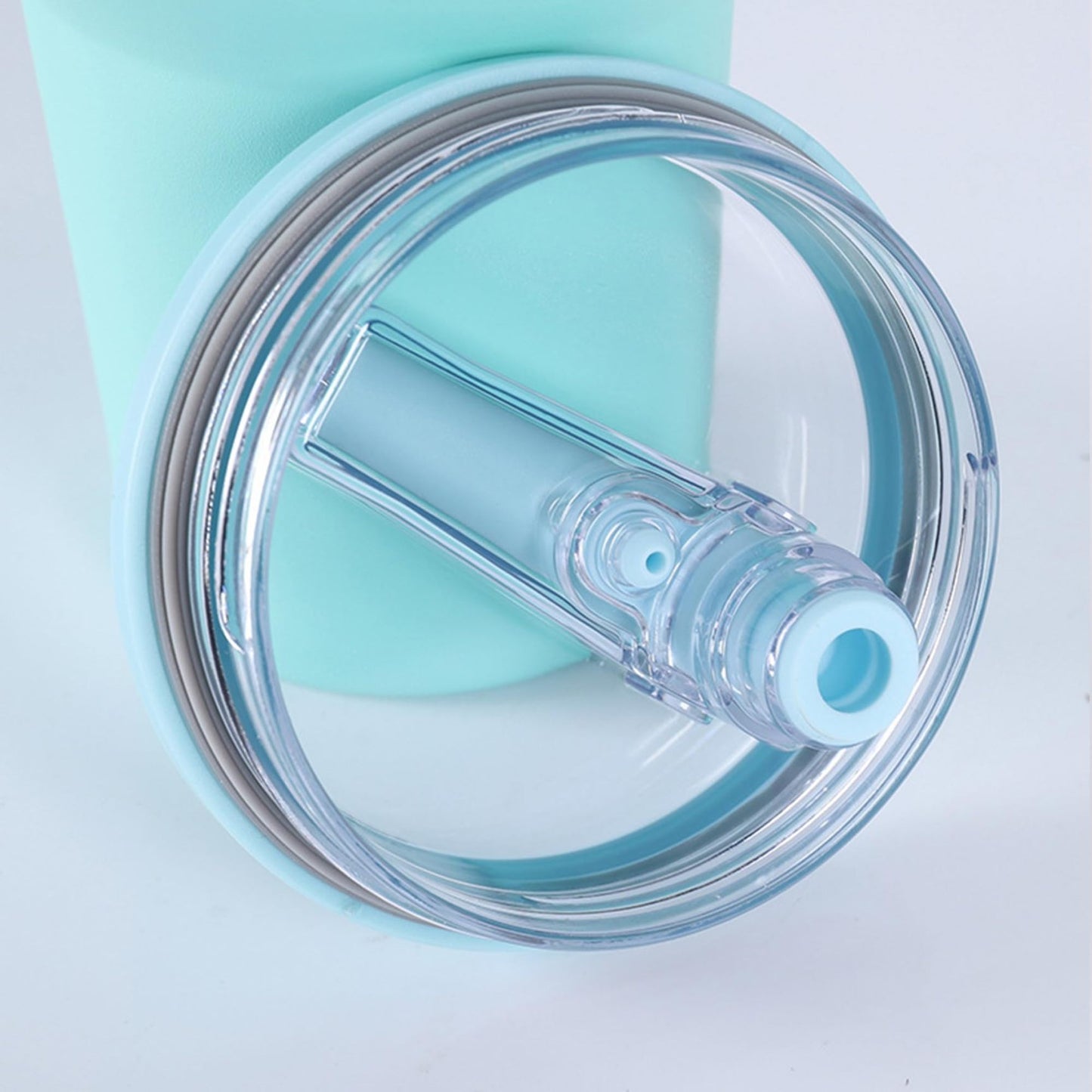40 oz Tumbler Flip Straw Lid Replacement , Spill Proof Splash Resistant Tumbler Lids
