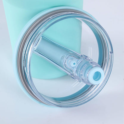 40 oz Tumbler Flip Straw Lid Replacement , Spill Proof Splash Resistant Tumbler Lids