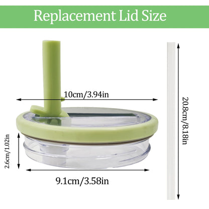 40 oz Tumbler Flip Straw Lid Replacement , Spill Proof Splash Resistant Tumbler Lids