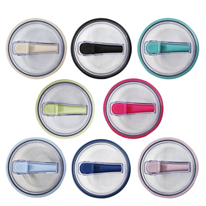 40 oz Tumbler Flip Straw Lid Replacement , Spill Proof Splash Resistant Tumbler Lids