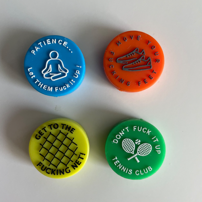 Tennis Damper, Spicy/Aggressive Reminder(4PCS)