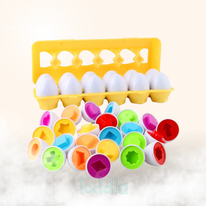 Toddla Montessori Geometric Eggs