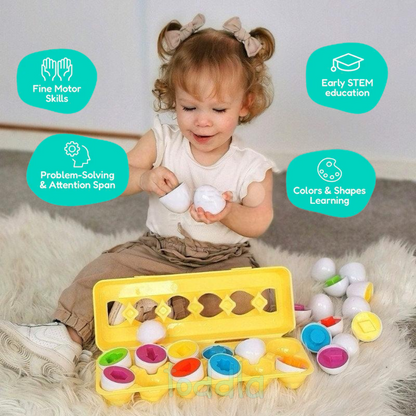 Toddla Montessori Geometric Eggs