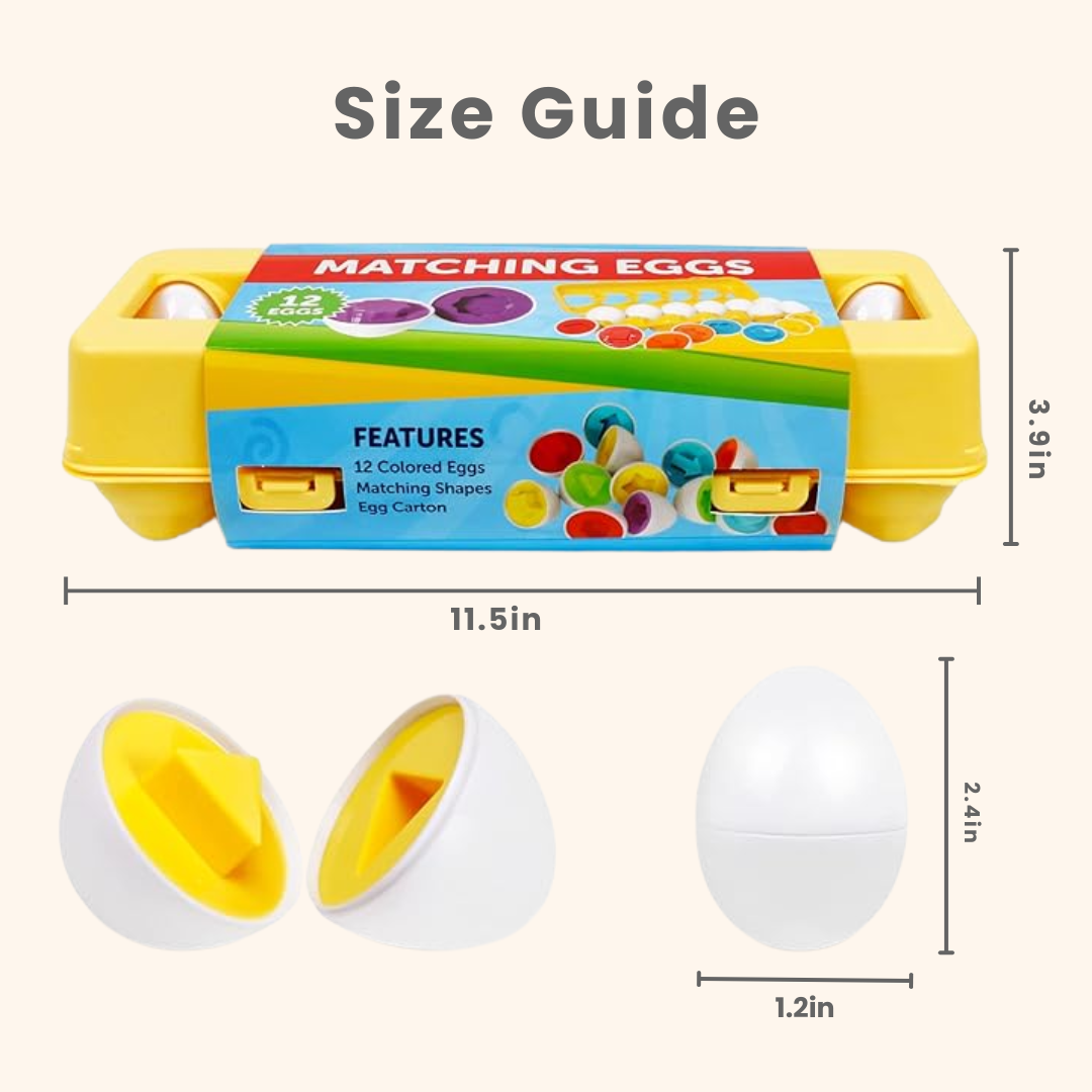 Toddla Montessori Geometric Eggs