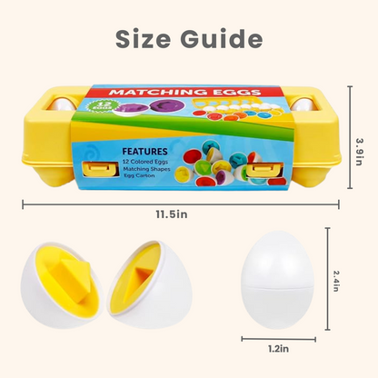 Toddla Montessori Geometric Eggs