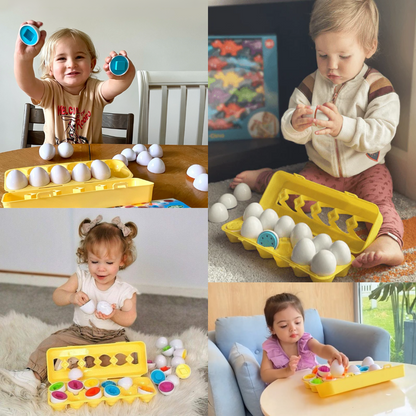 Toddla Montessori Geometric Eggs