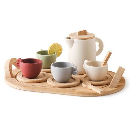 TinyTea Charming Wooden Tea Party Set