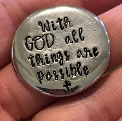 🎄CHRISTMAS PREFERRED🎁 - HEARTFELT PEWTER POCKET TOKENS