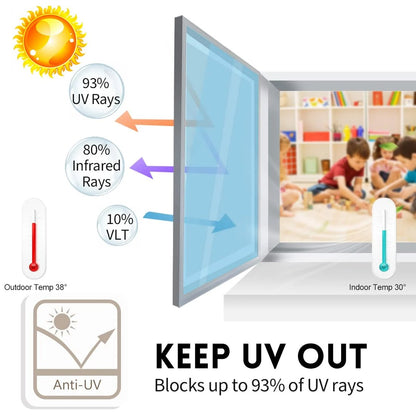🔥Privacy Sun Blocking Anti UV Reflective Window Film - BUY MORE SAVE MORE