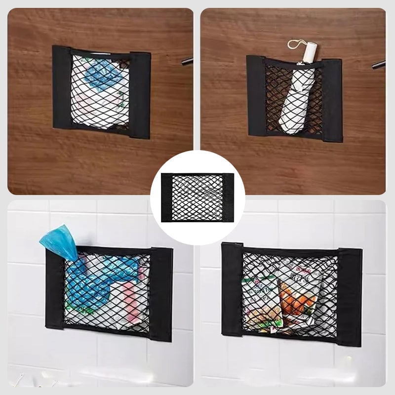 🌸Plastic Bag Storage Mesh Bag (With velcro strip)
