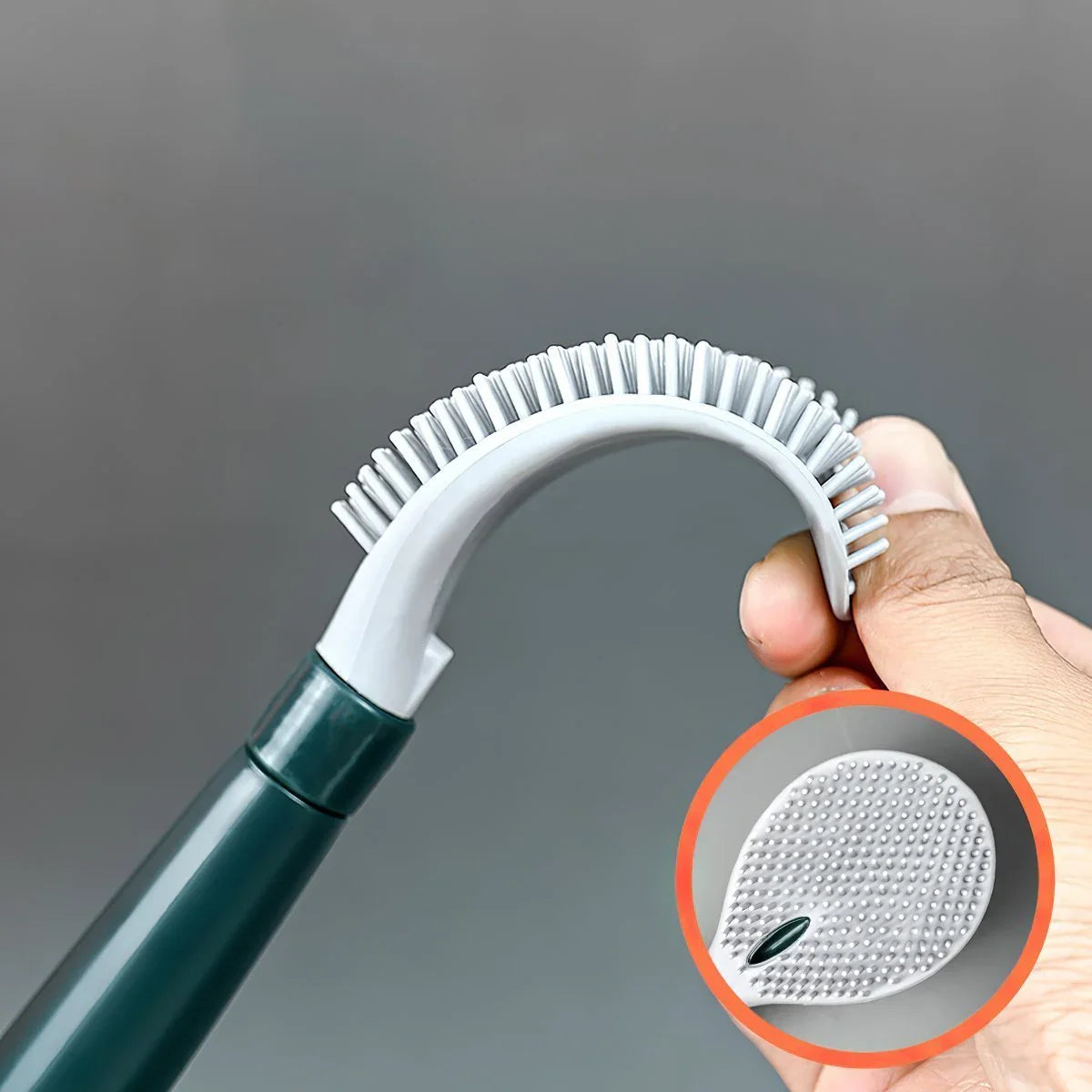 🔥Blowout Sale - 🔥Household punch-free wall hanging long handle silicone toilet brush