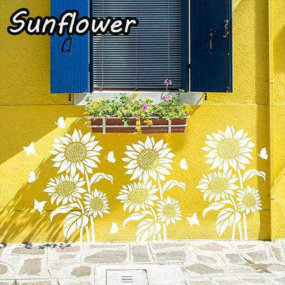 Sunflower🔥 Garden Fence Large Flower Stencils🌻DIY Decoration