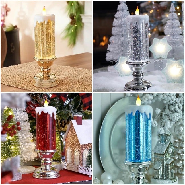 🎄 LED Candles With Pedestal