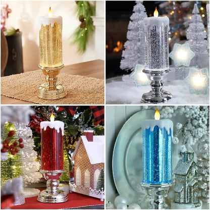 🎄 LED Candles With Pedestal