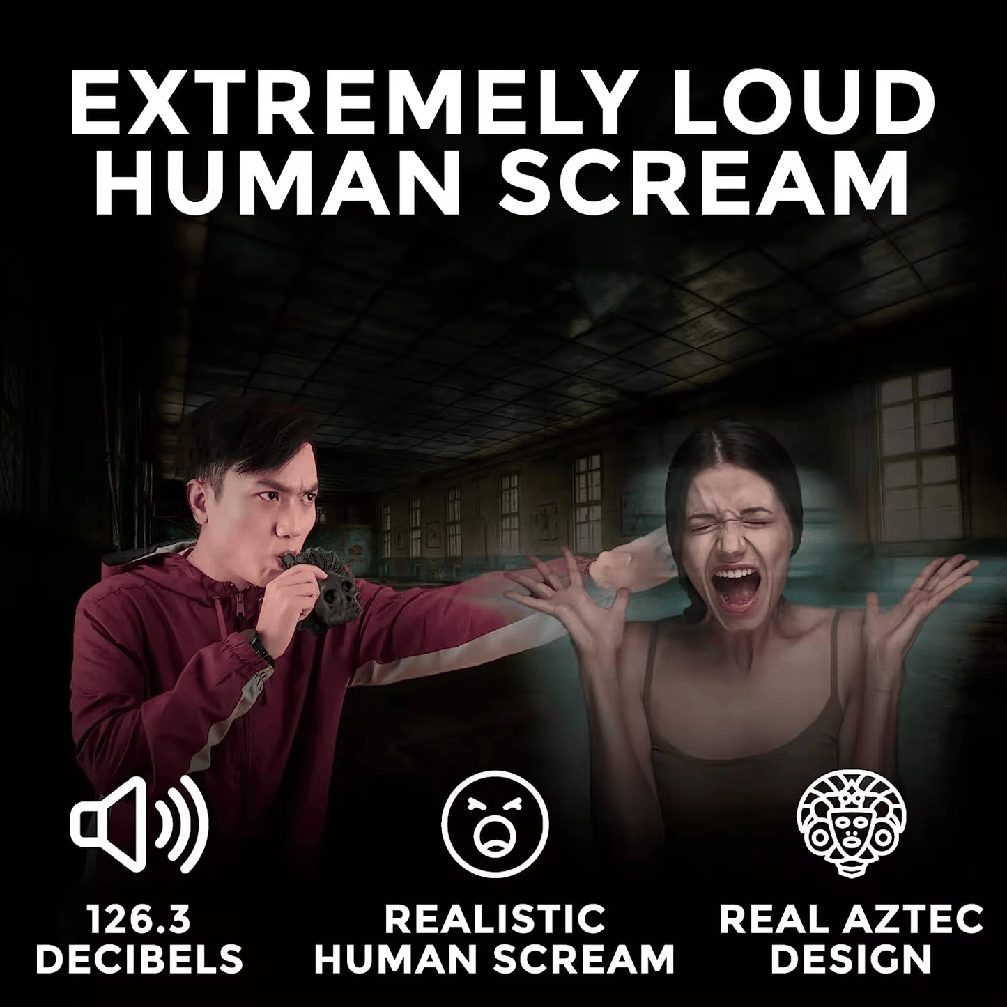 💀Halloween Hot Sale🔥-😈Aztec Ghost Whistle😈