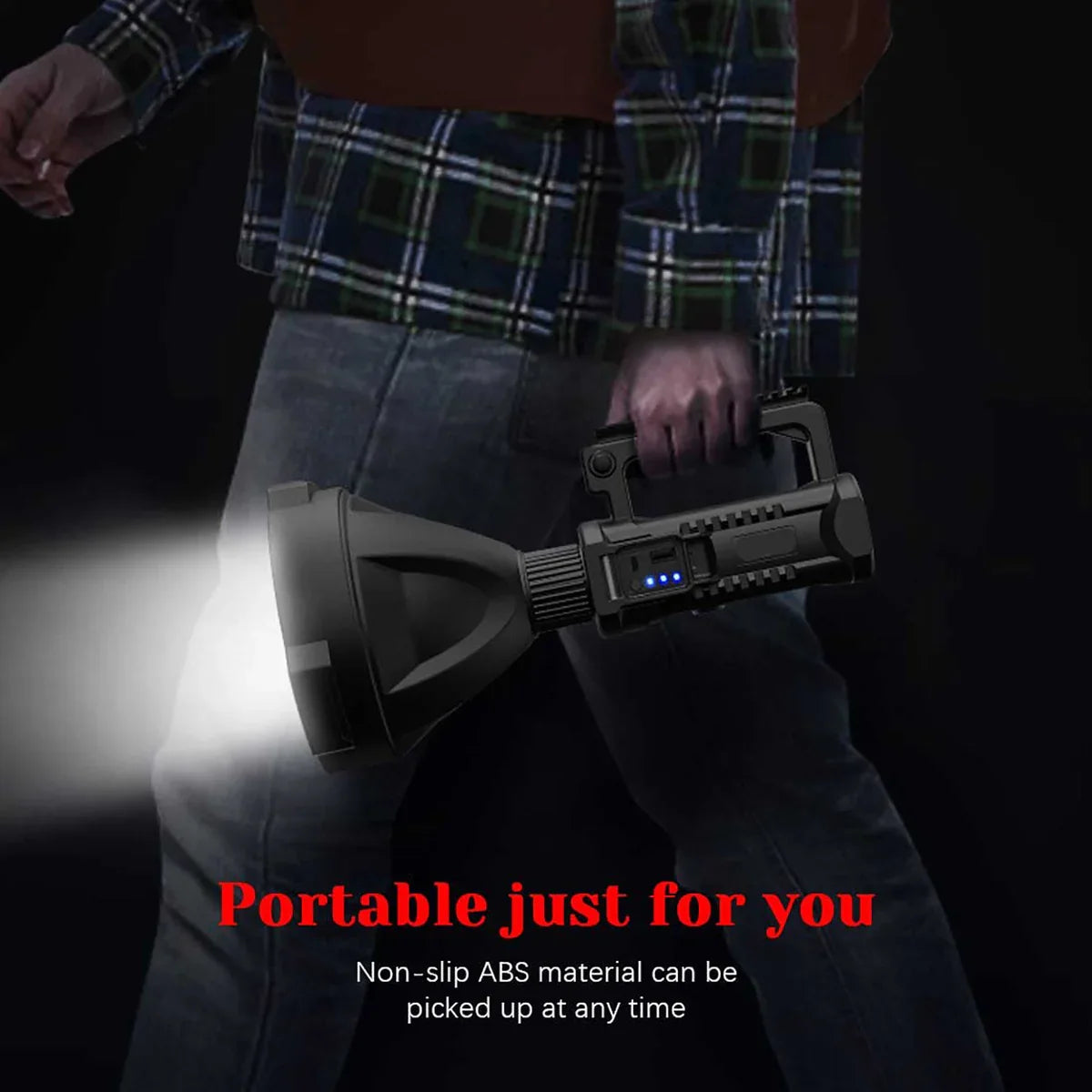 ⏰Promotion 48% OFF - Rechargeable Handheld Spotlight Flashlight 90000 High Lumens