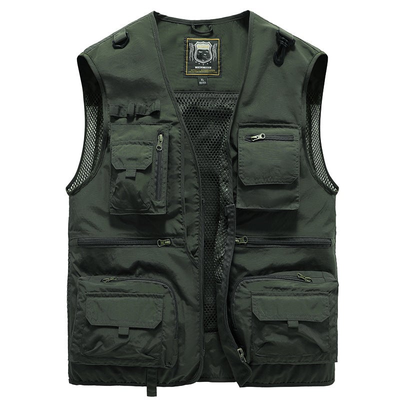 🔥Last day 48% OFF - 😍Breathable Mesh Zip Cargo Vest