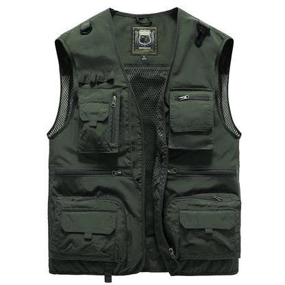🔥Last day 48% OFF - 😍Breathable Mesh Zip Cargo Vest