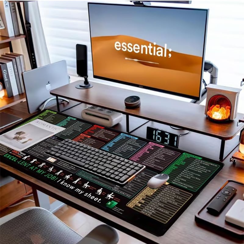 🔥LAST DAY SALE 49%-Excel Cheat Sheet Desk Mat