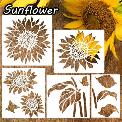 Sunflower🔥 Garden Fence Large Flower Stencils🌻DIY Decoration