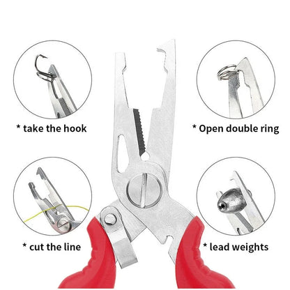 Multifunctional fishing pliers set（ Plier+Anti-drop cord+bag）