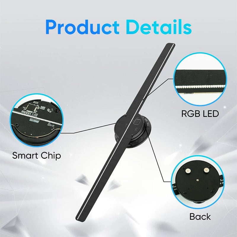 🎄3D Hologram LED Fan Projector- Free Shipping
