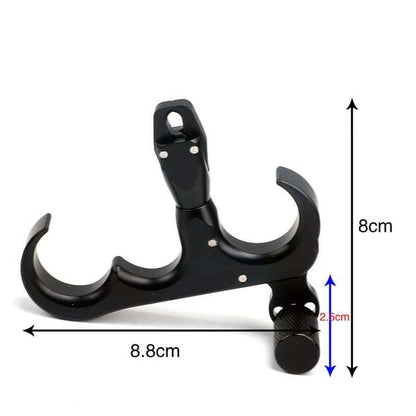 🔥Last Day Promotion 49% OFF-360° Rotatable Three-finger Bow Release Tool Black