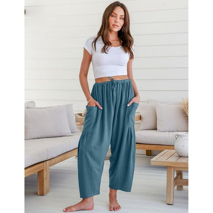 ☀️Women's Linen Wide Leg Pants with Pockets
