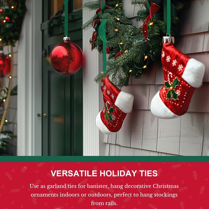 70 PCS Christmas Garland Ties