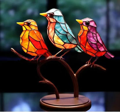 🔥🔥Acrylic Birds on Branch Desktop Ornaments 🕊️✨
