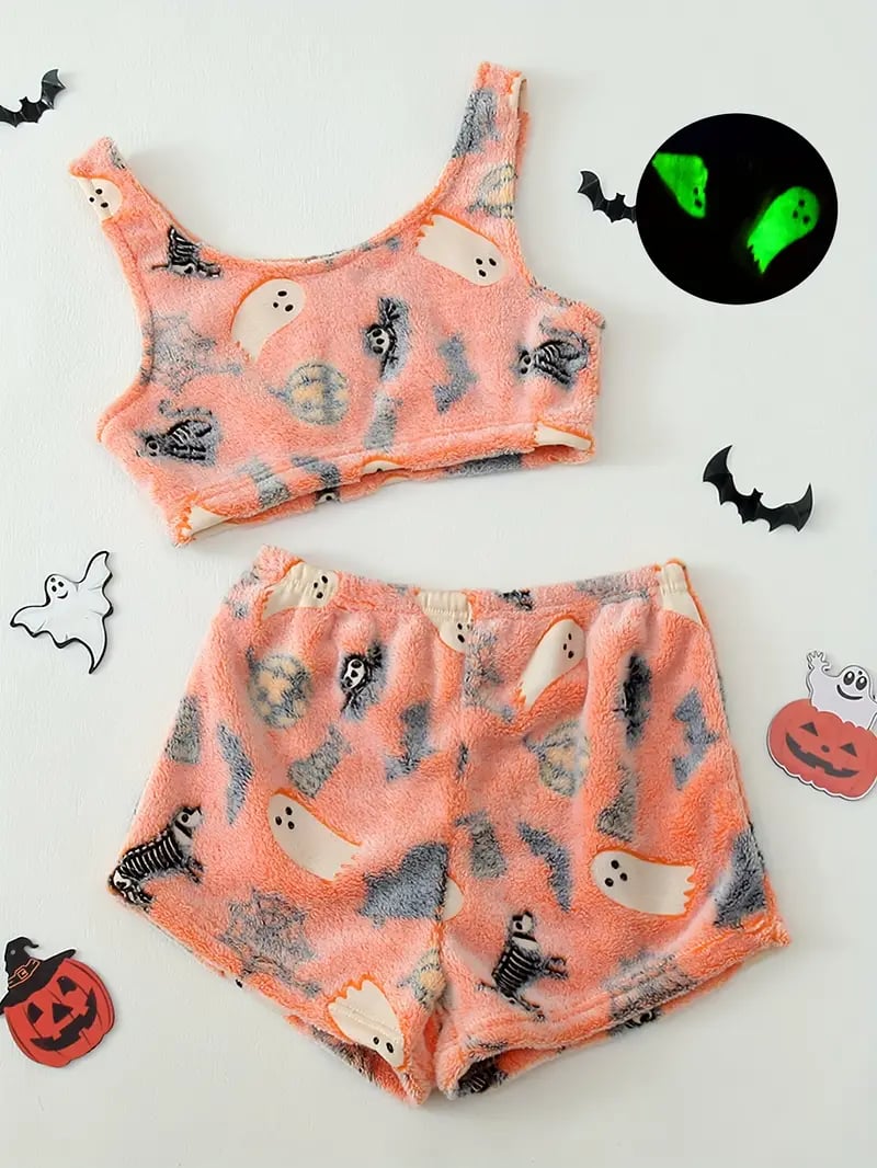💥Halloween Pre - Sale 49% Off 🎃Halloween vest pajamas set👻