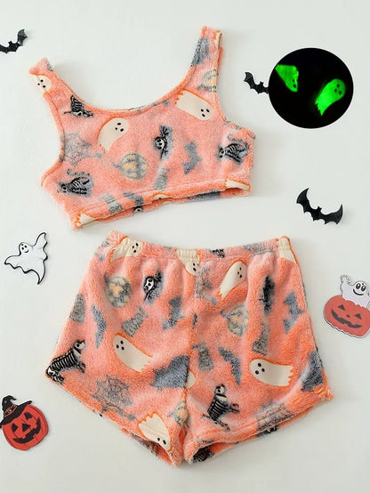 💥Halloween Pre - Sale 49% Off 🎃Halloween vest pajamas set👻