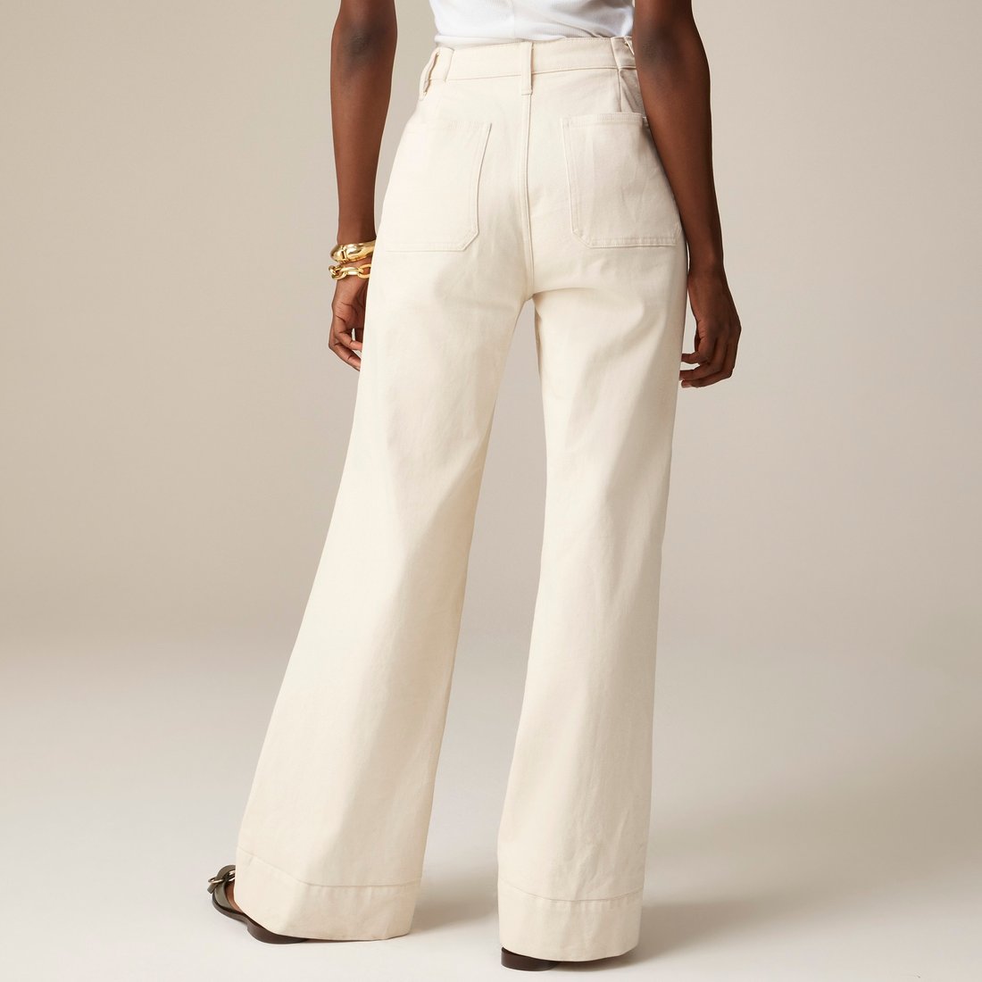 📢Half Price Clearance on Brand Counter Drops👖Tummy Control Sailor Wide Leg Trouser