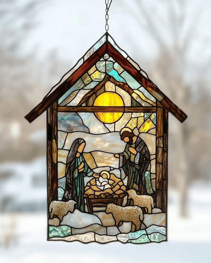 🎉Nativity Scene Suncatcher