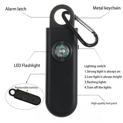 Siren Keychain Alarm with SOS LED Light