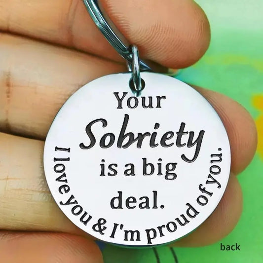 ❤️Sobriety Recovery Gifts Inspirational Keychain