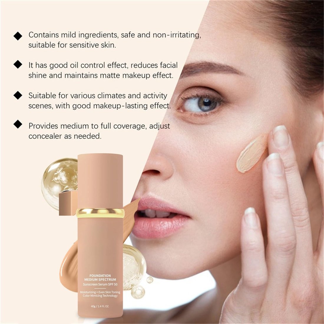 🔥Last Day Sale 49% OFF🎁 Color Changing Foundation 4 in 1 - Light Spectrum