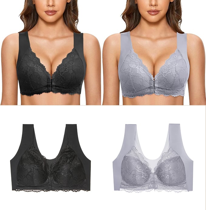 🎄2025 Full Coverage Front-Closure Support Bra Comfort & Sleep Bra✨