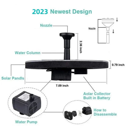 🔥Last Day Promotion - 49% OFF🔥Solar-Powered Bird Fountain Kit