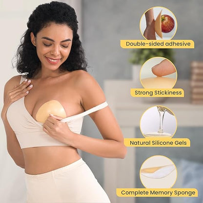 Reusable Double Sided Sticky Bra Pads